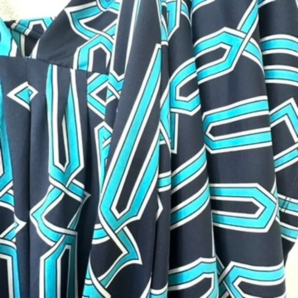 Julie Brown Olivia Maxi Multi Color Geometric New With Tags Size Medium NWT - Picture 9 of 10